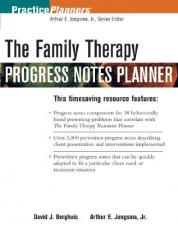 The Family Therapy Progress Notes Planner 