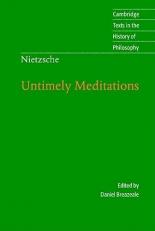 Nietzsche : Untimely Meditations 2nd