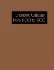 Literature Criticism from 1400 to 1800 