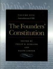 The Founders' Constitution Vol 5 Vol. 5 