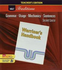 Warriners Handbook Second Course Teachers Edition grade 8