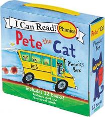 Pete the Cat 12-Book Phonics Fun! : Includes 12 Mini-Books Featuring Short and Long Vowel Sounds