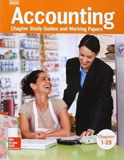 Accounting: Chapter Study Guides and Working Papers, Chapters 1-29