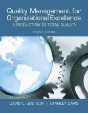 Quality Management for Organizational Excellence : Introduction to Total Quality 7th