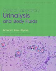 Clinical Laboratory Urinalysis and Body Fluids 1st