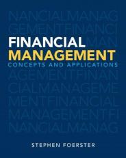 Financial Management : Concepts and Applications 