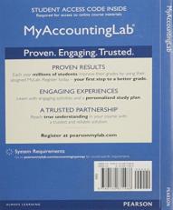 NEW Mylab Accounting with Pearson EText Access Code for Introduction to Management Accounting 16th