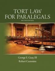 Tort Law for Paralegals 2nd