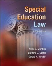 Special Education Law, Loose-Leaf Version 3rd