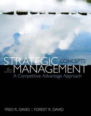 Strategic Management : A Competitive Advantage Approach, Concepts 15th