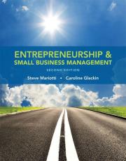 Entrepreneurship and Small Business Management 2nd