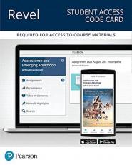 Revel Access Code for Adolescence and Emerging Adulthood : A Cultural Approach 6th
