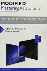 Modified Mastering Astronomy with Pearson EText -- Standalone Access Card -- for Life in the Universe 4th