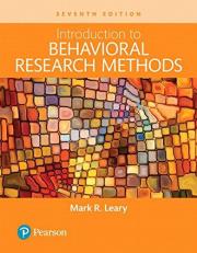 Introduction to Behavioral Research Methods 7th