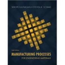 Manufacturing Processes for Engineering Materials 6th