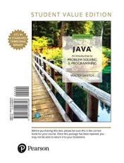 Java : An Introduction to Problem Solving and Programming, Student Value Edition 8th