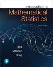 Introduction to Mathematical Statistics 8th