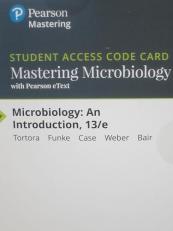 MasteringMicrobiology with Pearson eText -- ValuePack Access Card -- for Microbiology: An Introduction 13th