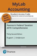 MyLab Accounting with Pearson EText -- Access Card -- for Pearson's Federal Taxation 2019 Comprehensive 