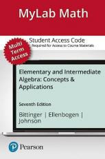 MyLab Math with Pearson EText -- Standalone Access Card -- for Elementary and Intermediate Algebra : Concepts and Applications 7th