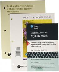 Introductory and Intermediate Algebra, Loose-Leaf Version with Integrated Review and Worksheets Plus Mylab Math -- Access Card Package 6th