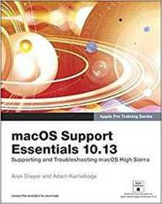 MacOS Support Essentials 10. 13 - Apple Pro Training Series : Supporting and Troubleshooting MacOS High Sierra