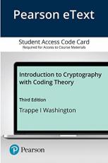 Introduction to Cryptography with Coding Theory 3rd
