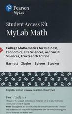 MyLab Math with Pearson EText -- 24-Month Standalone Access Card -- for College Mathematics for Business, Economics, Life Sciences, and Social Sciences