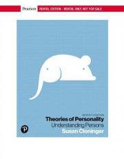 Theories of Personality : Understanding Persons 7th