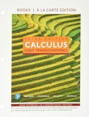 Calculus : Early Transcendentals, Books a la Carte, and Mylab Math with Pearson EText -- 24-Month Access Card Package
