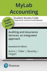 MyLab Accounting with Pearson EText -- Access Card -- for Auditing and Assurance Services 17th