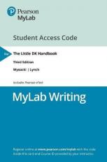 The Mylab Writing with Pearson EText Access Code for Little DK Handbook 3rd