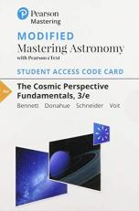 Modified Mastering Astronomy with Pearson EText -- Standalone Access Card -- for the Cosmic Perspective Fundamentals 3rd