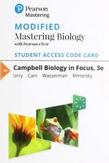 Modified Mastering Biology with Pearson EText -- Standalone Access Card -- for Campbell Biology in Focus 3rd