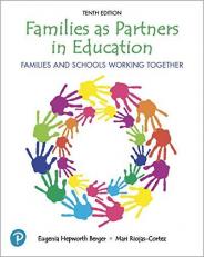 Families As Partners in Education : Families and Schools Working Together 10th