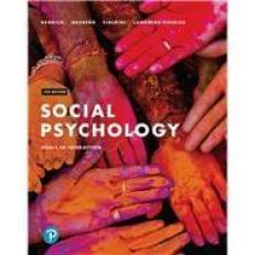 Social Psychology: Goals in Interaction 7th