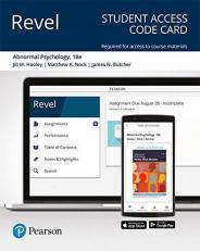 Revel for-- Abnormal Psychology -- Access Card 18th