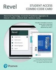 Revel for Abnormal Psychology : A Scientist-Practitioner Approach -- Combo Access Card 4th