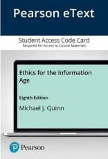 Pearson EText for Ethics for the Information Age -- Access Card 8th