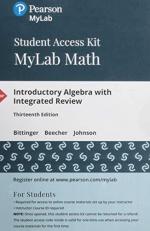 MyLab Math with Pearson EText -- Standalone Access Card -- for Introductory Algebra with Integrated Review 13th