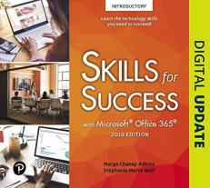Skills for Success with Microsoft Office 2019 Introductory 