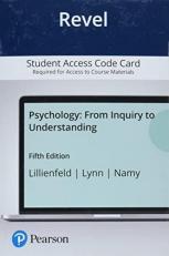 Revel for Psychology -- Student Access Code Card : From Inquiry to Understanding 5th