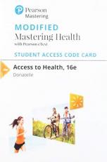 Modified Mastering Health MyDietAnalysis with Pearson EText -- Standalone Access Card -- for Access to Health 16th