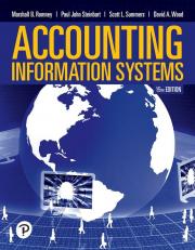Accounting Information Systems 15th