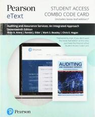 Pearson EText for Auditing and Assurance Services -- Combo Access Card 17th