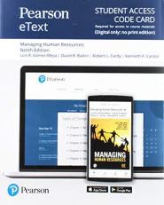Pearson EText for Managing Human Resources -- Access Card 9th
