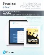 Pearson EText for Managing Human Resources-- Combo Access Card 9th