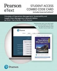 Pearson EText for Principles of Operations Management : Sustainability and Supply Chain Management -- Combo Access Card 11th