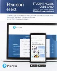 Pearson EText for Excellence in Business Communication -- Access Card 13th