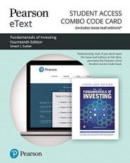 Pearson EText for Fundamentals of Investing -- Combo Access Card 14th